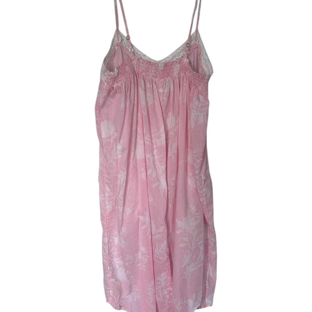 Joyspun lightweight nightgown and robe cotton lace romantic floral - Picture 5 of 9